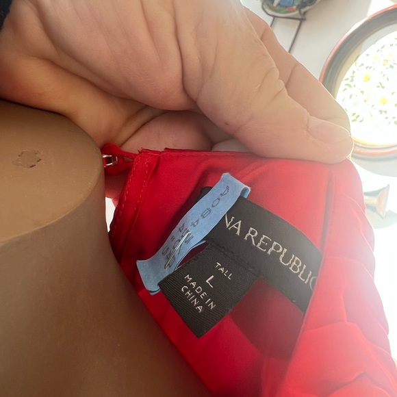 Banana Republic L Women’s  Floor Length Formal Orange Red Dress - Picture 4 of 4